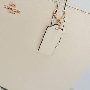Coach Zip  Top Tote Crossgrain leather